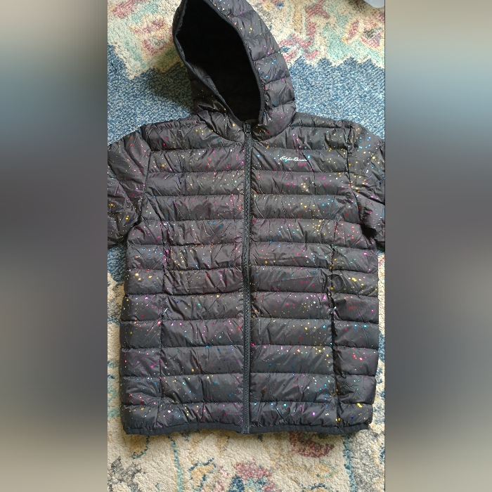 Eddie Bauer Sparkly Black Puffy